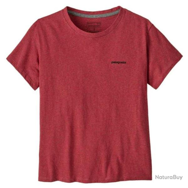 Tee Shirt Patagonia "Women's P-6 Logo Responsibili-Tee" S Rouge