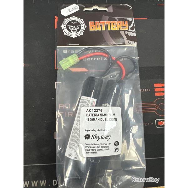 Batterie airsoft 9,6 1600 mah neuve