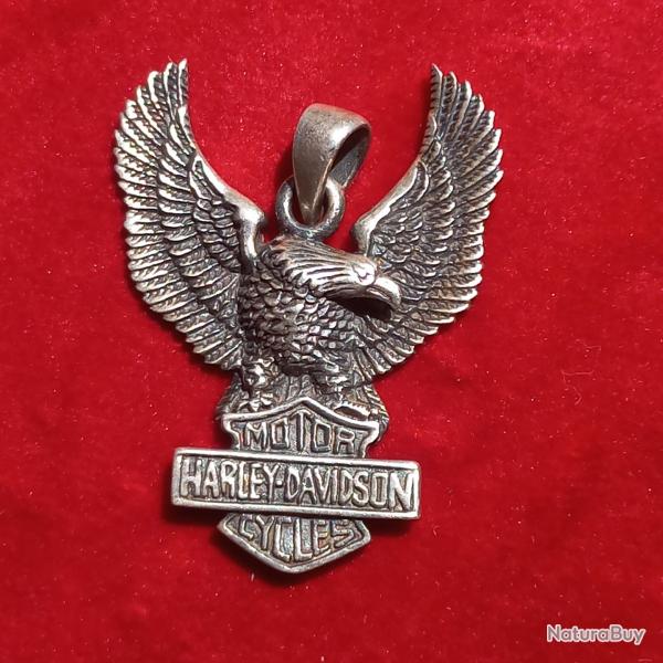 pendentif Harley Davidson en argent 925