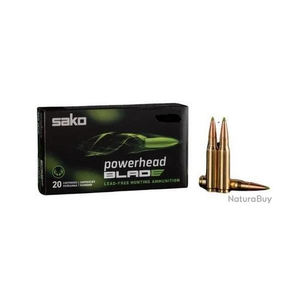 sako POWERHEAD BLADE TEC 659A CUIVRE SANS PLOMB 157gr cartouches munitions bte 20