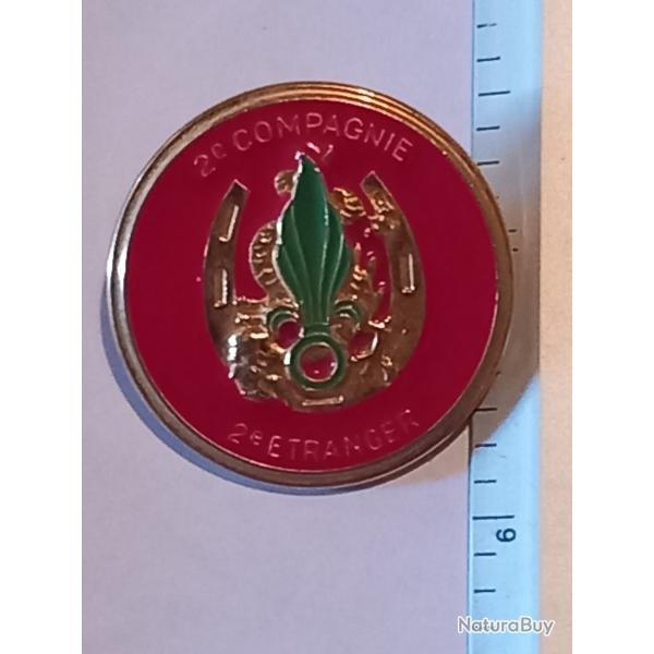 Insigne de la 2me compagnie du 2me rgiment tranger d'infanterie (2me REI)