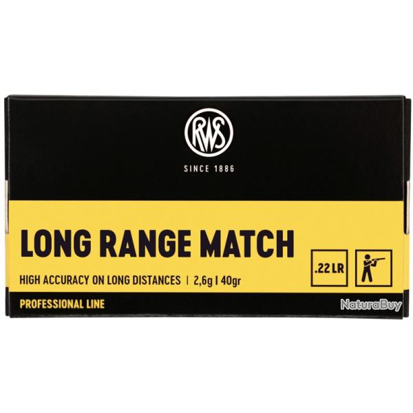 rws long range match 40gr cal.22 Lr 22lr bte 50