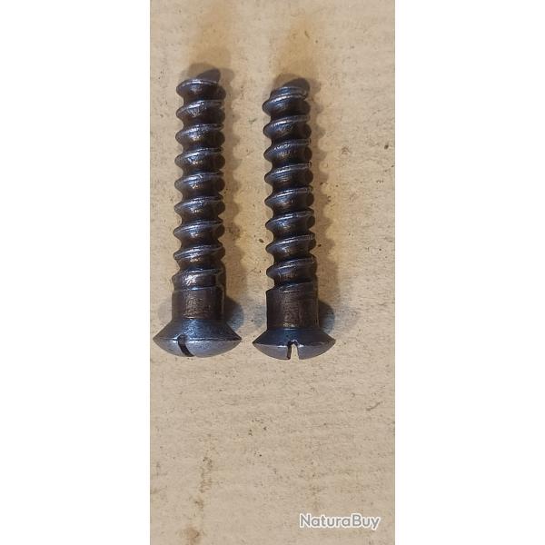 2 vis de plaque de couche fusil r�glementaire fran�ais 18 et 19eme (1777, 1822, chassepot...) (109)