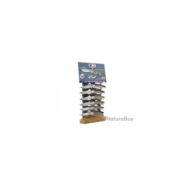 Lot 6 couteaux K2 +pr�sentoir offert  (r�f�rences K2.07M � K2.12M)