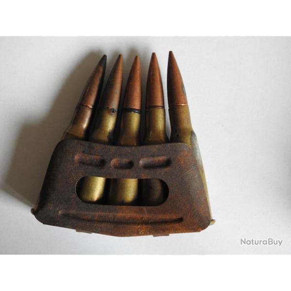 Chargeur de 5 balles Lebel de calibre 8/50 R