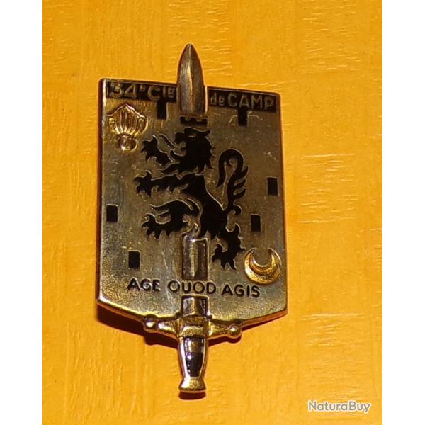 34� Cie, Compagnie de Camp, �mail, dos guilloch�, FABRICANT�DRAGO PARIS , HOMOLOGATION 1808, BON ETA