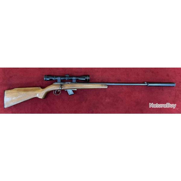 OCCASION - ANSCHUTZ 1400 CAL.22 LR + LUNETTE + SILENCIEUX