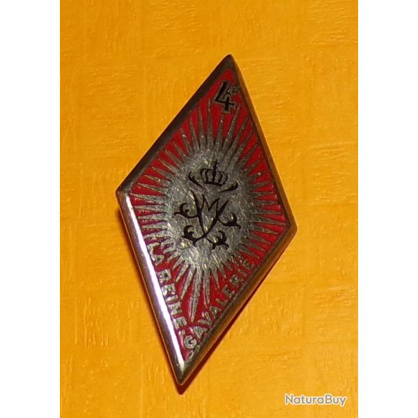 4� Cuirassiers, losange, �mail, 1 bol�ro grav�, FABRICANT DRAGO PARIS , HOMOLOGATION 942, BON ETAT V