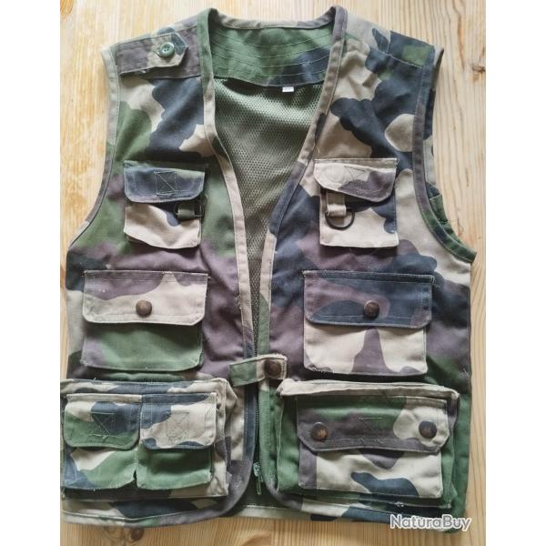 Gilet combat camouflage C.E enfant