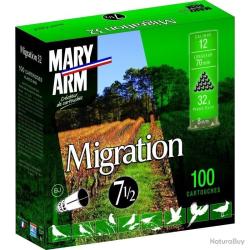 Cartouches Mary Arm Migration 32g - Cal. 12/70 N&deg;7,5 bte de 100