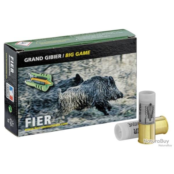 Cartouche Fier  balle Expansive Nature 24,3 g - Cal.12/70 bte de 5