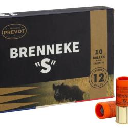 Cartouche Prevot &agrave; balle Brenneke-S - Cal. 12/70 bte de 10