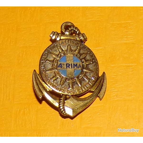 4� R.I.M.A, �mail, dos guilloch�, marquage central , R�giment d'Infanterie de Marine  , FABRICANT DR