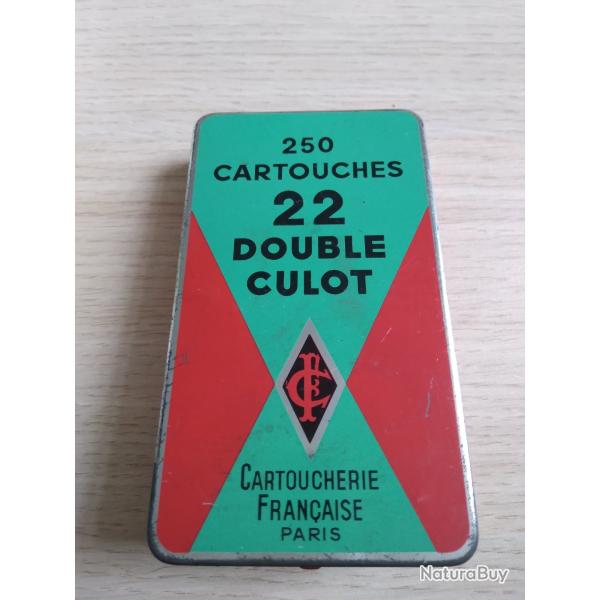 Ancienne bote de cartouches 22 double culot