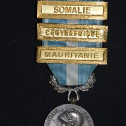 MEDAILLE OUTRE MER (COLONIALE)-MAURITANIE-CENTRAFRIQUE-SOMALIE-OPERATIONS EXTERIEURES