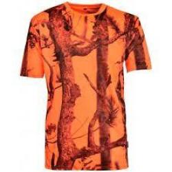 T Shirt De Chasse Enfant Manches Courtes Camo Blaze PERCUSSION
