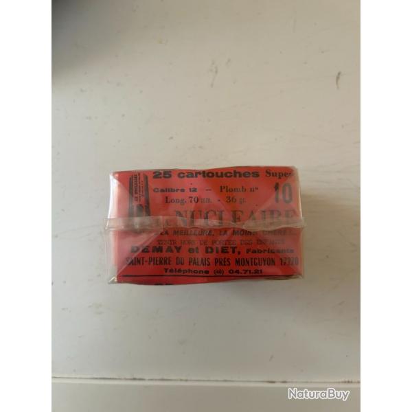 Cartouches 12/70 36g plomb N10 LA NUCLEAIRE