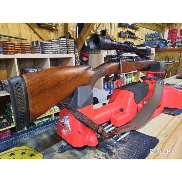 carabine artisanale allemande calibre 7x66 boitier mauser 98 canon buhler 66cm lunette zeiss 2,5x10