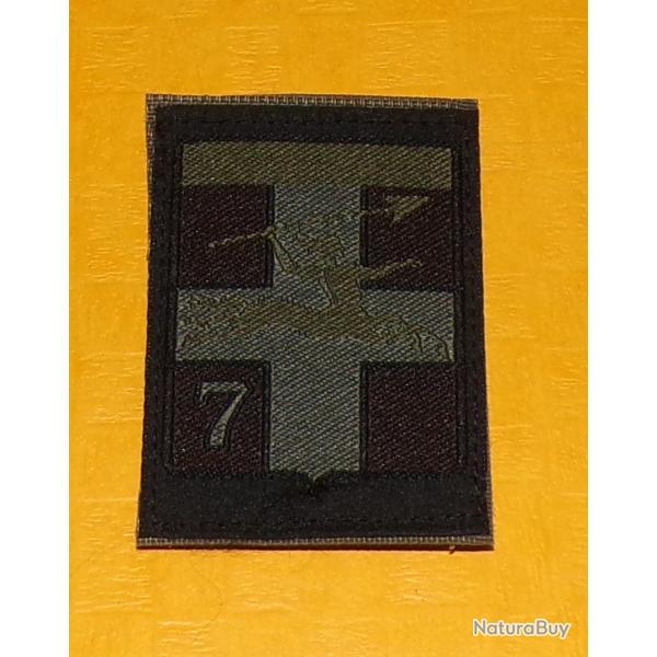 7� DIVISION BLINDEE EN BASSE VISIBILITE  , INSIGNE D'EPAULE EN TISSU , OBSOLETE POUR COLLECTION��,DI