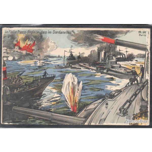 CPA - Marine Militaire - La Flotte Franco-Anglaise dans Dardanelles N�3764