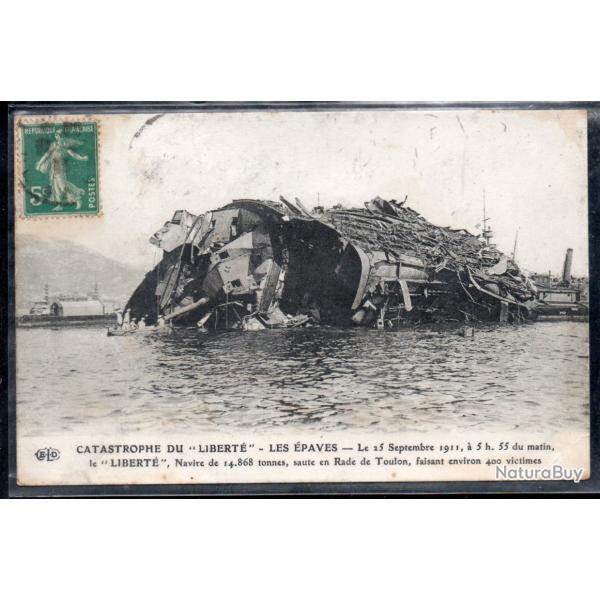 CPA - Marine Militaire - Catastrophe du Libert� Les epaves N�3767