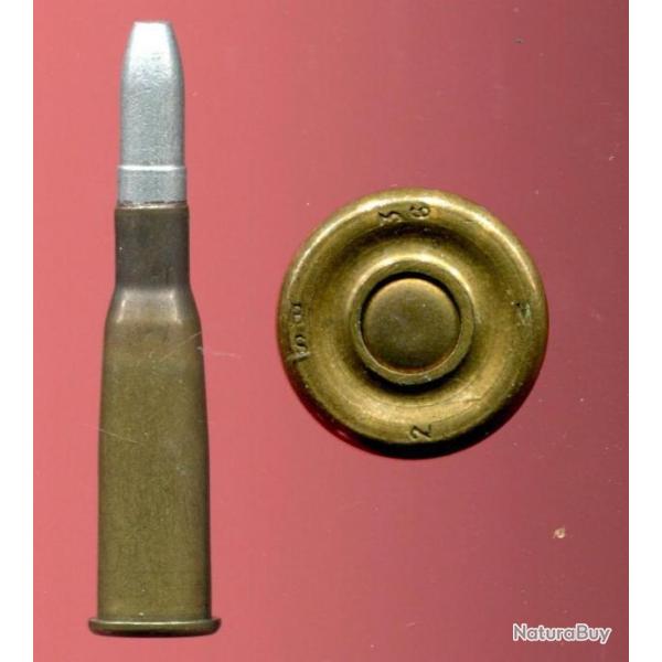 8 mm Lebel � balle de place en aluminium - TRES RARE - Cartoucherie de Rennes en 1936