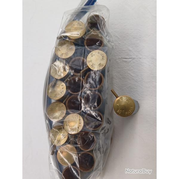 1 lot de 20 douilles de chasse  broche calibre 24x65