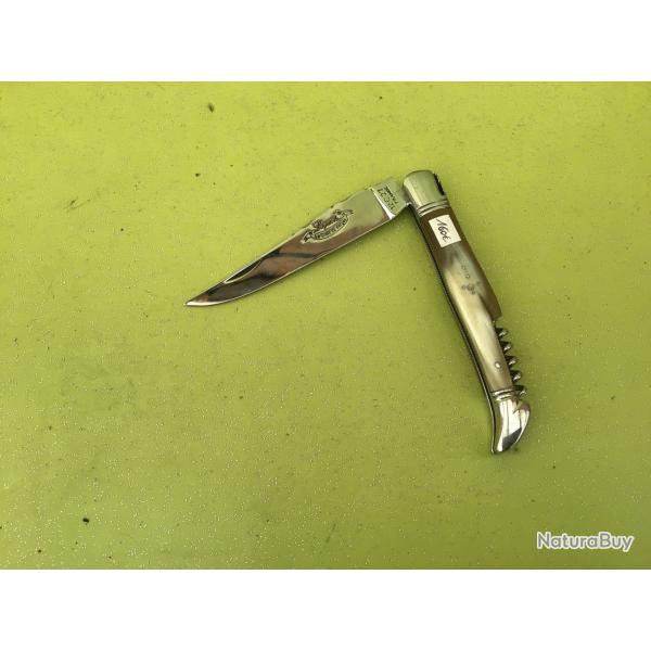 VENDU PAR LE-CUIRASSIER COUTEAU LAGUIOLE PLIANT  MANCHE CORNE