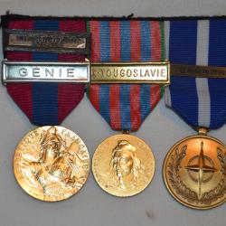 MEDAILLES DEFENSE NATIONALE-GENIE-COMMEMORATIVE-YOUGOSLAVIE-OTAN-KOSOVO