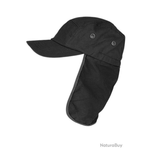 Casquette Protection Nuque Grise Anthracite en Coton Saharienne Nedeyv Taille unique Gris