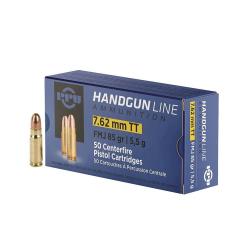 Boite de 50 munitions calibre 7.62x25 tokarev PPU/Partizan x1000