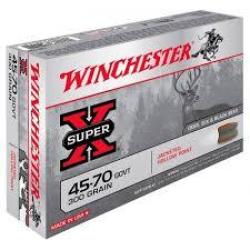 Boite de munition Winchester 45/70 Gouvernement Jacketed Hollow Point 300GR x20