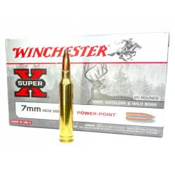 Boite de munition Winchester Super X 7REM MAG Power Point 175GRS x20