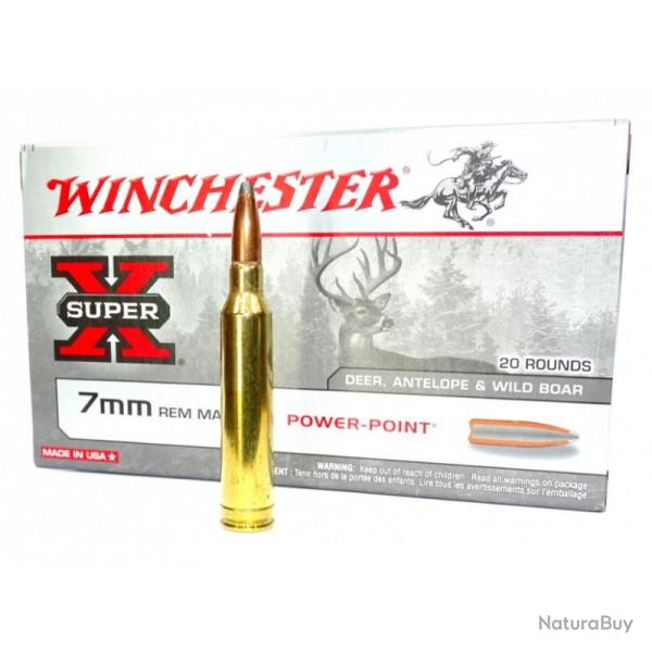 Boite de munition Winchester Super X 7REM MAG Power Point 175GRS x20