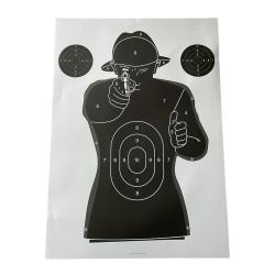 CIBLES 50X70 BUSTE POLICE X100 - COURT