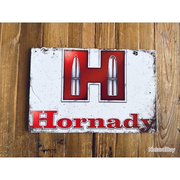 Plaque m�tal d�corative Hornady