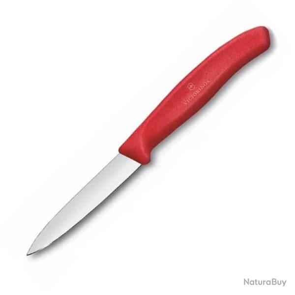 6.7601.C1 Couteau d'office Victorinox Swiss Classic rouge 8cm/bote de 20
