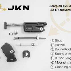 Conversion JKN pour CZ Scorpion Evo3 S1 Cal.22LR