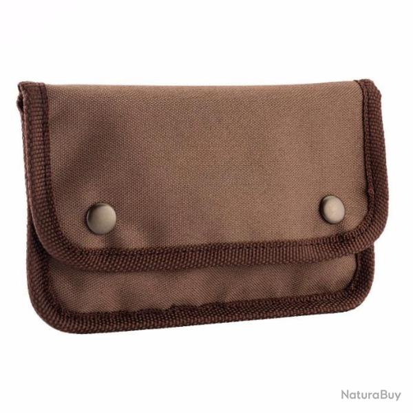 POCHETTE BALLES 7 / 9 mm ETUI CARTOUCHIERE CORDURA COUNTRY SELLERIE MARRON