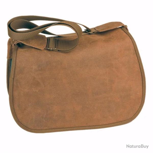 Grande gibeci�re Cuir Croupon country sellerie 50x35 cm