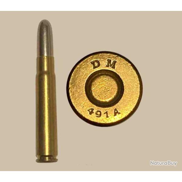 9 x 57 Mauser - trs ancien marquage : DWM 491 A - balle nickel pointe creuse