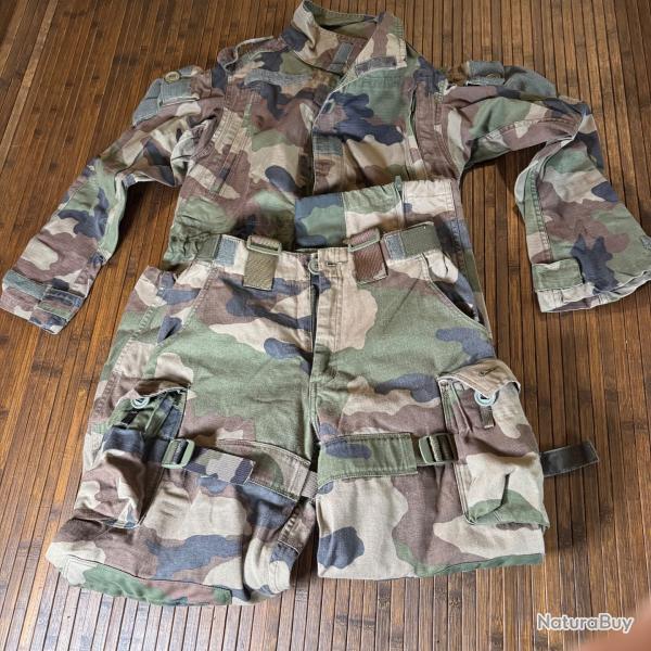 TENUE DE COMBAT CAMOUFLAGE ARM�E FRAN�AISE 2012-2015 PANTALON ET VESTE DE COMBAT