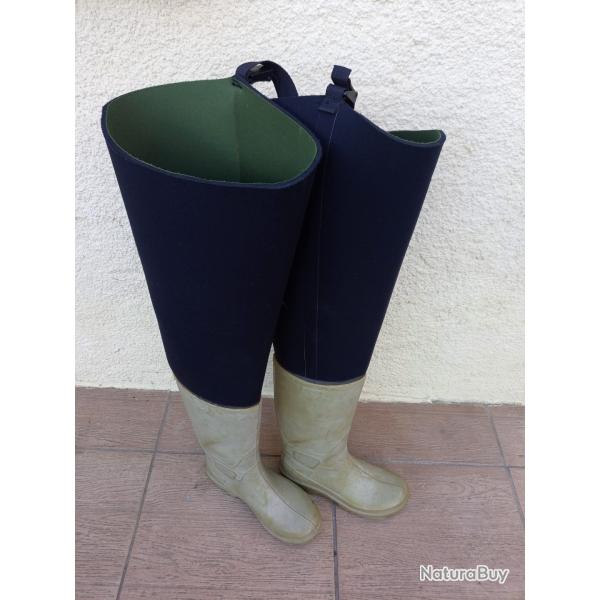 CUISSARDE  CAOUTCHOUC   NEOPRENE  . ETCHE  SECURITE  PT  : 43/44  .