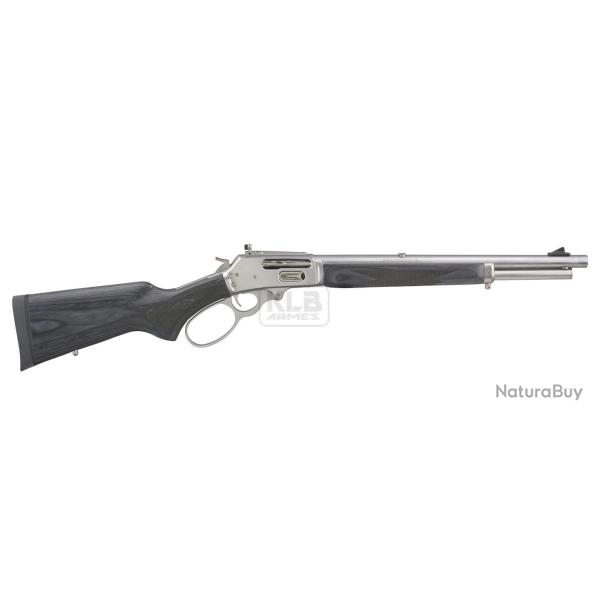 CARABINE MARLIN 1895 TRAPPER C/.45-70 GOVT INOX 6CPS AVEC FREIN DE BOUCHE INOX