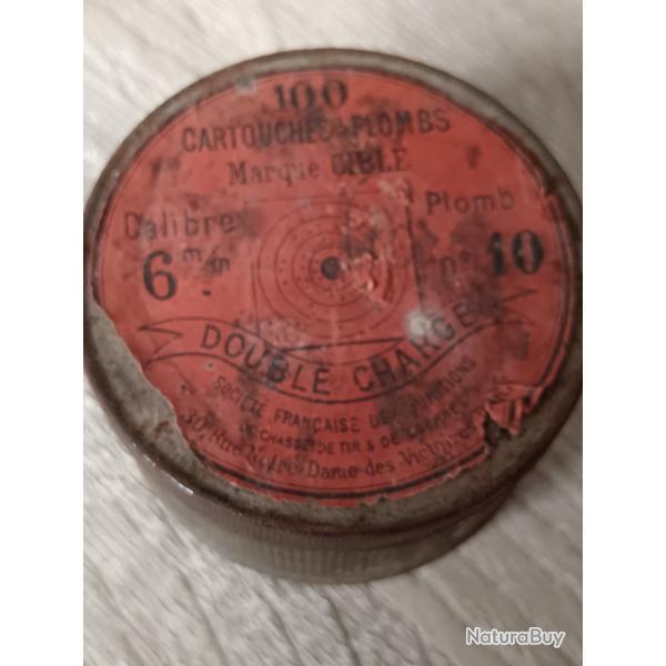 Ancienne boite de plombs vide "Cible"