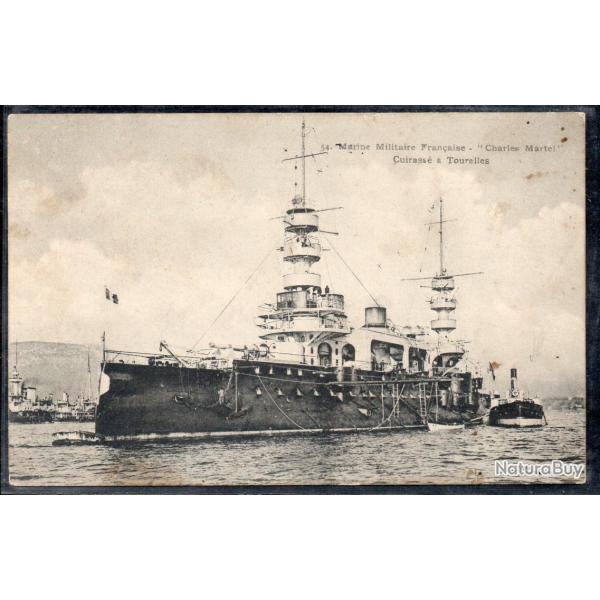 CPA -Marine Militaire Fran�aise  - " Charles Martel Cuirasse a Tourelles  - N�3766