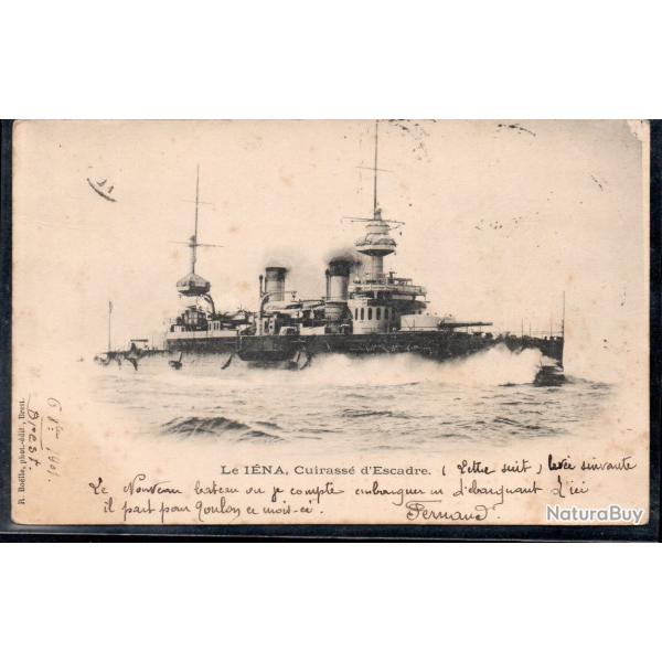 CPA -Marine Militaire - " Le IENA " Cuirasse d'Escadre N�3777