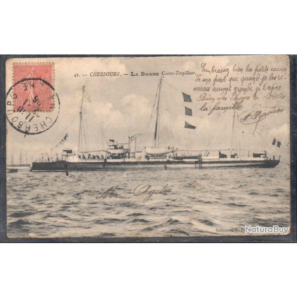 CPA -Marine Militaire - " CHERBOURG " LA BOMBE " Contre - Torpilleur N�3779