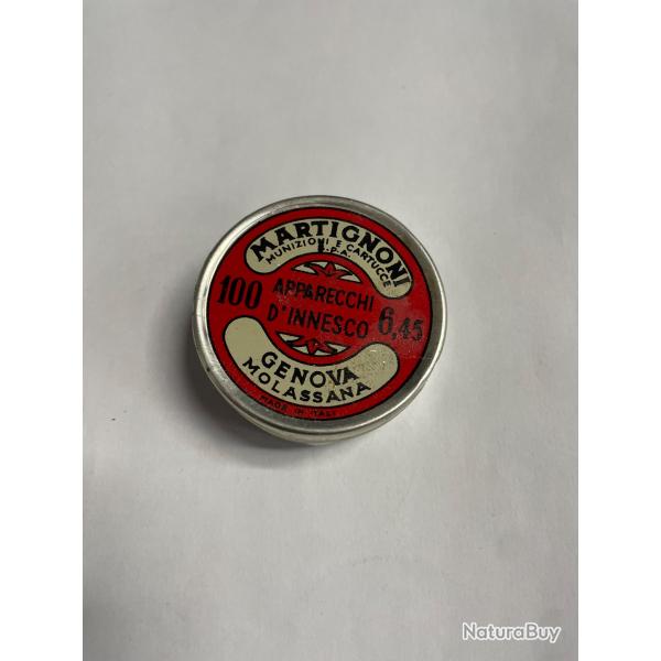 Boites d'amorces Martignoni 6,45