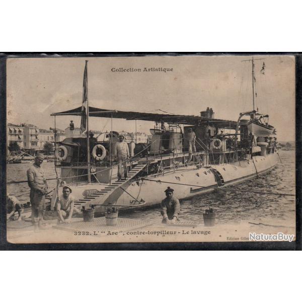 CPA -Marine Militaire - " L "ARE  " contre - torpilleur - Le lavage  N�3782